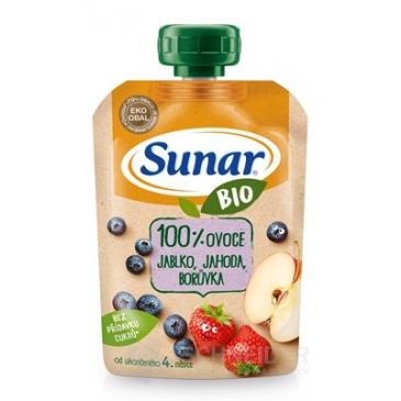 Sunar BIO Kapsička Jablko, jahoda, čučoriedka