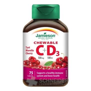 JAMIESON VITAMÍNY C a D3 500 mg/ 500 IU
