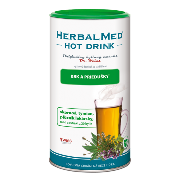 Herbalmed HOT DRINK Dr.Weiss - kašeľ a priedušky 180 g
