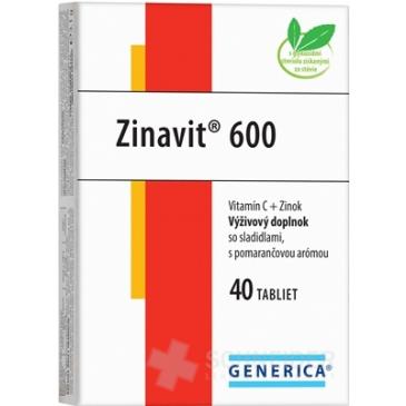 GENERICA Zinavit 600 s pomarančovou arómou