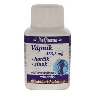 MedPharma VÁPNIK 333,3 mg + Horčík + Zinok