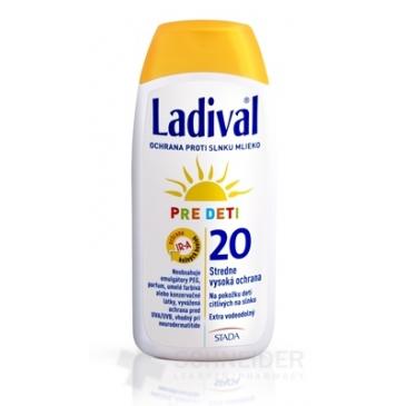 Ladival PRE DETI SPF 20 mlieko