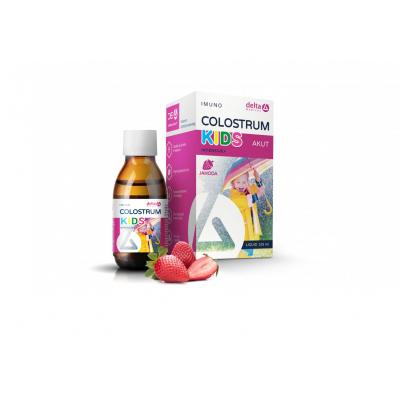 DUO DELTA COLOSTRUM KIDS Jahoda + darček 2 x 125 ml