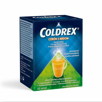 Coldrex Horúci nápoj Citrón s medom 10 ks