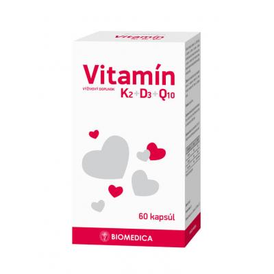 Vitamín K₂ + D₃ + Q₁₀ 60 tob.