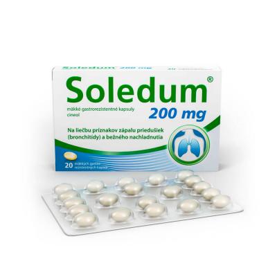 Soledum 200 mg mäkké gastrorezistentné kapsuly