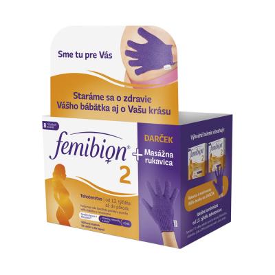 Femibion® 2 Tehotenstvo Duopack masážna rukavica