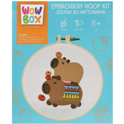 WOW BOX Kreatívna sada Vyšívanie - Kapibara sa teší