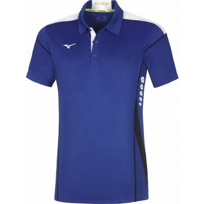 Mizuno Hex Rect Polo Pánske športové Polo tričko, modré, veľ. XL