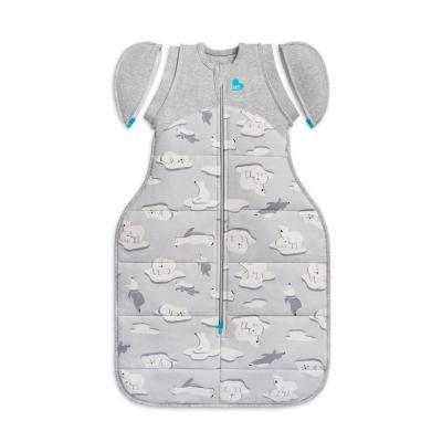 Love To Dream, Prechodový vak, Etapa 2, 3,5 TOG, 3-6m, Extra Warm, šedý/ľadový medveď