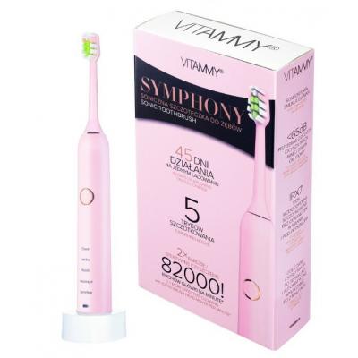 VITAMMY SYMPHONY Pink Sonická zubná kefka s vysokou vibračnou silou, ružová