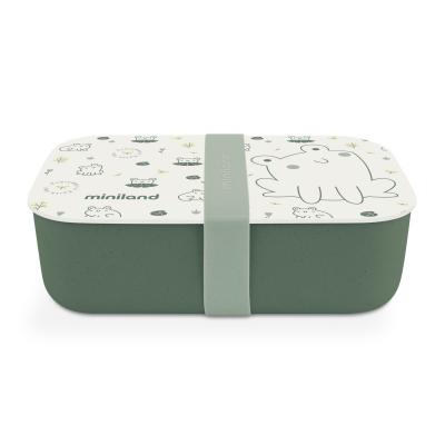 Miniland - ECO-friendly MIniland ECO-friendly Box na uloženie jedla/desiaty, 1L, Žabka