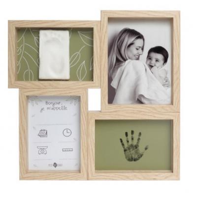 Petit Artichaut Štvorpanelový rámik na odtlačok a fotografiu - listy