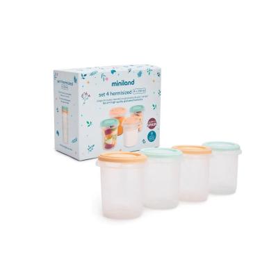 Miniland - Dreamland Miniland Hermetické dózy na detskú stravu Dreamland – Sada 4 ks