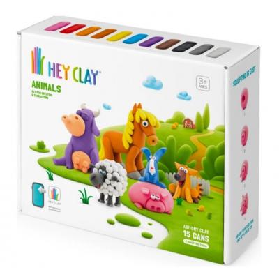 HEY CLAY Animals Modelovacia hmota set, Zvieratá