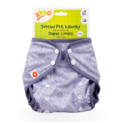 XKKO Vrchné plienkové nohavičky One Size - Safari Lavender Aura