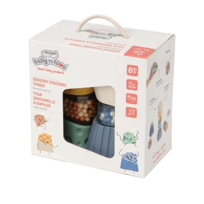 Baby to love BabyToLove Sensory Stacking Tower Mäkká senzorická veža pre bábätká