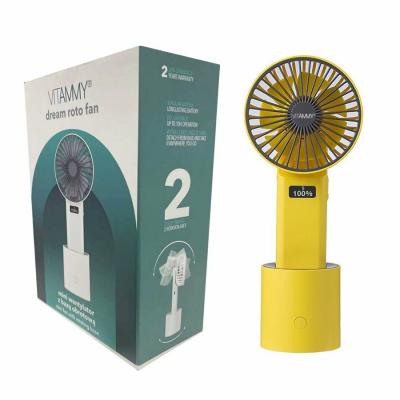 VITAMMY Dream Roto fan,  USB mini stolný ventilátor s otočnou základňou, žltý