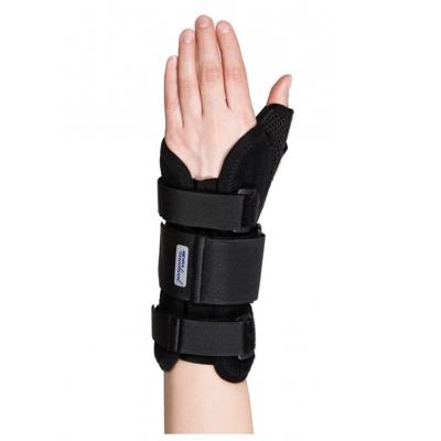 MEYRA MEDICAL MANU MEDICAL PLUS Stabilizačná ortéza ruky s palcom, ľavá, čierna, veľ. 1