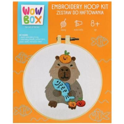 WOW BOX Kreatívna sada Vyšívanie - Kapibara obeduje