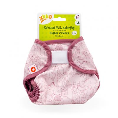 XKKO Vrchné plienkové nohavičky  Newborn - Safari Mesa Rose