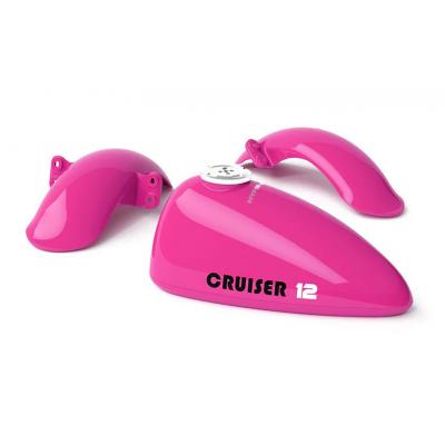 Hyper Gogo Palivová nádrž a blatníky pre motorku  Cruiser - ružová Barbie