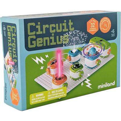 Miniland - zabawki edukacyjne Miniland Electrofun Génius obvodov  Veľká vedecká laboratórna sada Elektronické experimety