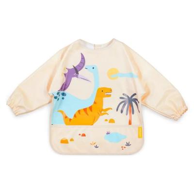Miniland - Back to school Miniland Podbradník s dlhým rukávom - Jurassic