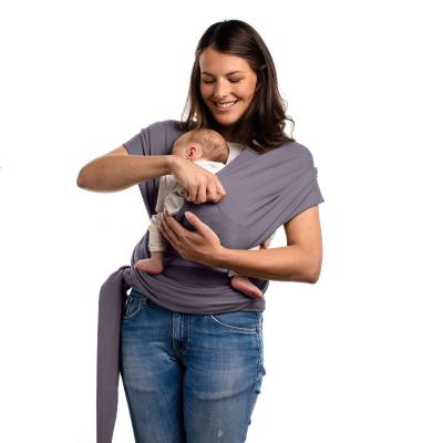 Boba Wrap Elastická šatka na nosenie novorodencov (do 15 kg), tmavošedá