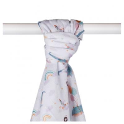 XKKO BMB Bambusová osuška Digi - Sky Whale, 90x100