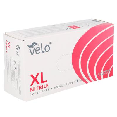 VELO NITRILE BLUE XL Chirurgické nitrilové rukavice bez púdru, modré, 100 ks