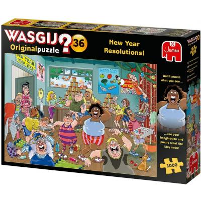 Jumbo Wasgij Puzzle - New Year Resolutions! 1000 dielikov
