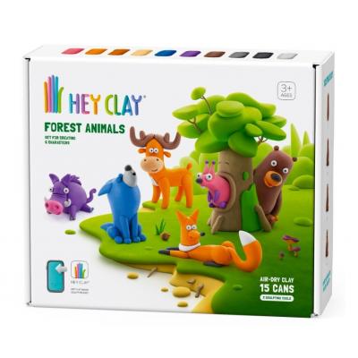 HEY CLAY Forest Animals Modelovacia hmota set, Lesné Zvieratá