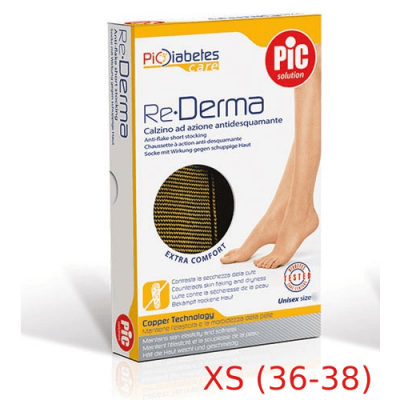 PIC Solution Re-Derma XS, ponožky pre diabetikov, unisex, veľ. XS (36-38)
