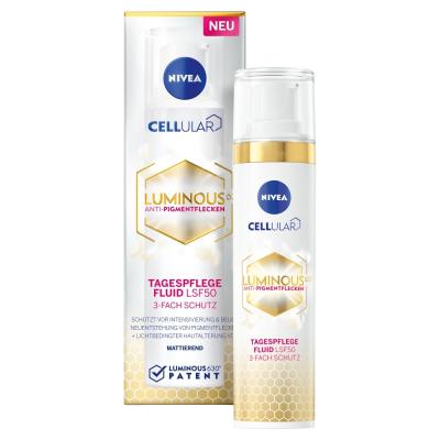 NIVEA Cellular Luminous630 Denný krém proti pigmentovým škvrnám OF 50, 40 ml