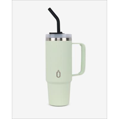 Runbott Latt Termohrnček s rúčkou a slamkou – 800 ml, Melónový