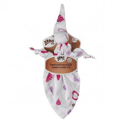 XKKO Bambusový maznáčik - Lilac Hearts