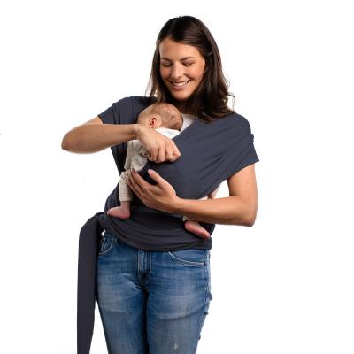 Boba BOBA Wrap Šatka na nosenie detí, organická tmavošedá