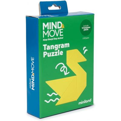Miniland - zabawki edukacyjne Miniland Logická skladačka Tangram Mind&amp;Move – Súprava 2 kusov