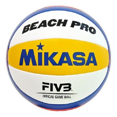 Mikasa Beach Pro BV550C Lopta na plážový volejbal, 	biela, modrá, oranžová, žltá, veľ. 5