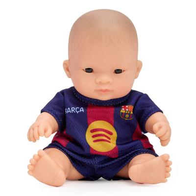Miniland - Barcelona & Real Miniland Realistická bábika FC Barcelona – Dievčatko (Ázijka), 21 cm