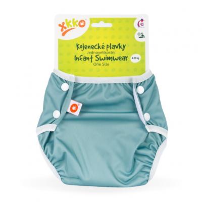 XKKO - Dojčenské plavky, jednoveľkostné, Granite Green