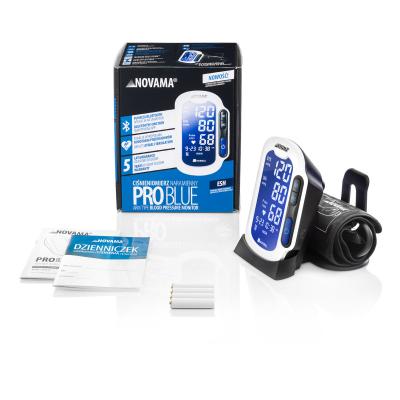NOVAMA Pro Blue Ramenný tlakomer s Bluetooth, detegujúci fibriláciu predsiení + adaptér