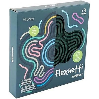 Miniland - zabawki edukacyjne Miniland Flexihetti Senzorická tabuľa  – Kvet a Obdĺžnik