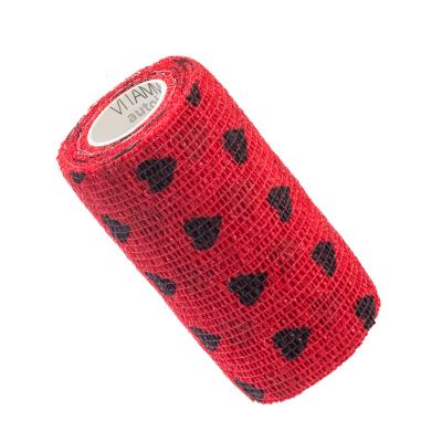VITAMMY Autoband Samolepiaca bandáž s potlačou srdiečka, červená, 10cmx450cm