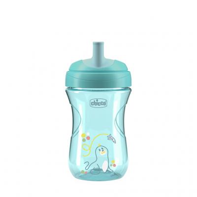 CHICCO Hrnček Advanced so slamkovým náustkom teal, 12m+
