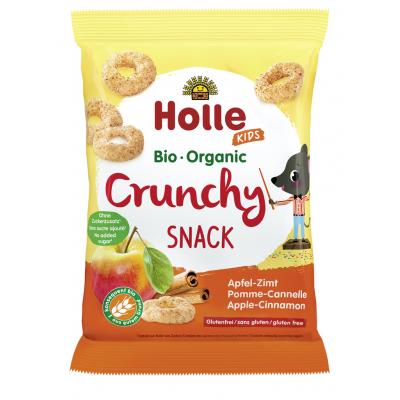 HOLLE Bio Chrumky detské jablko a škorica, bez pridaného cukru 25 g (3m+)
