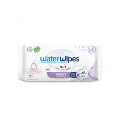 6X WATERWIPES Obrúsky vlhčené Soothing clean 3in1 60 ks (360 ks) 