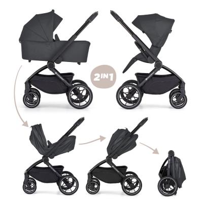 PETITE&MARS Kočík kombinovaný SCOUT 2v1 Anthracite Moon