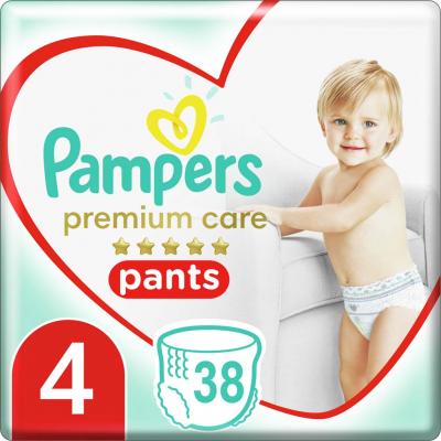 PAMPERS Premium Care Pants Nohavičky plienkové jednorazové 4 (9-15 kg) 38 ks